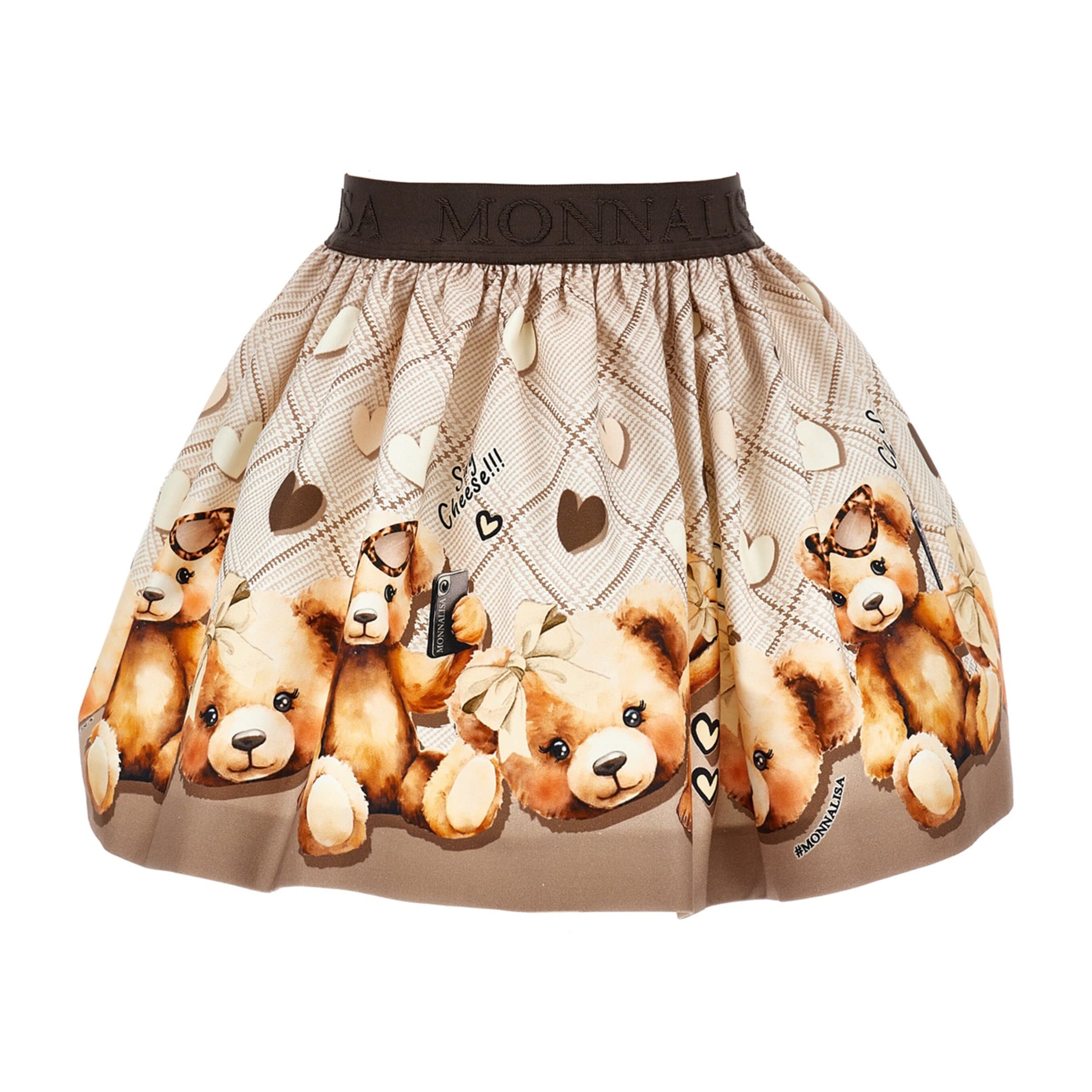 Gabardine Teddy Bear Print Skirt (2-10 Years)