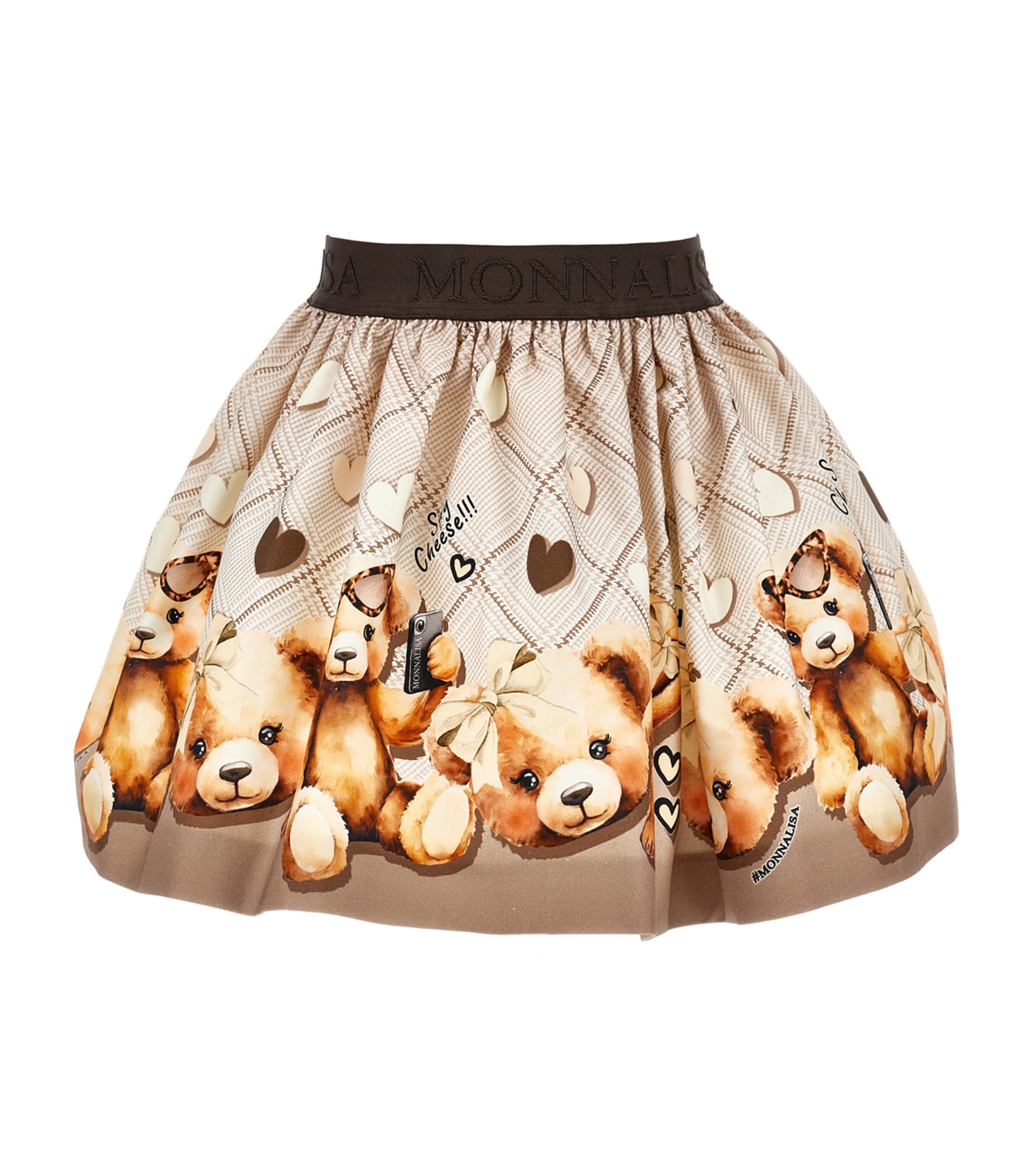 Gabardine Teddy Bear Print Skirt (2-10 Years)