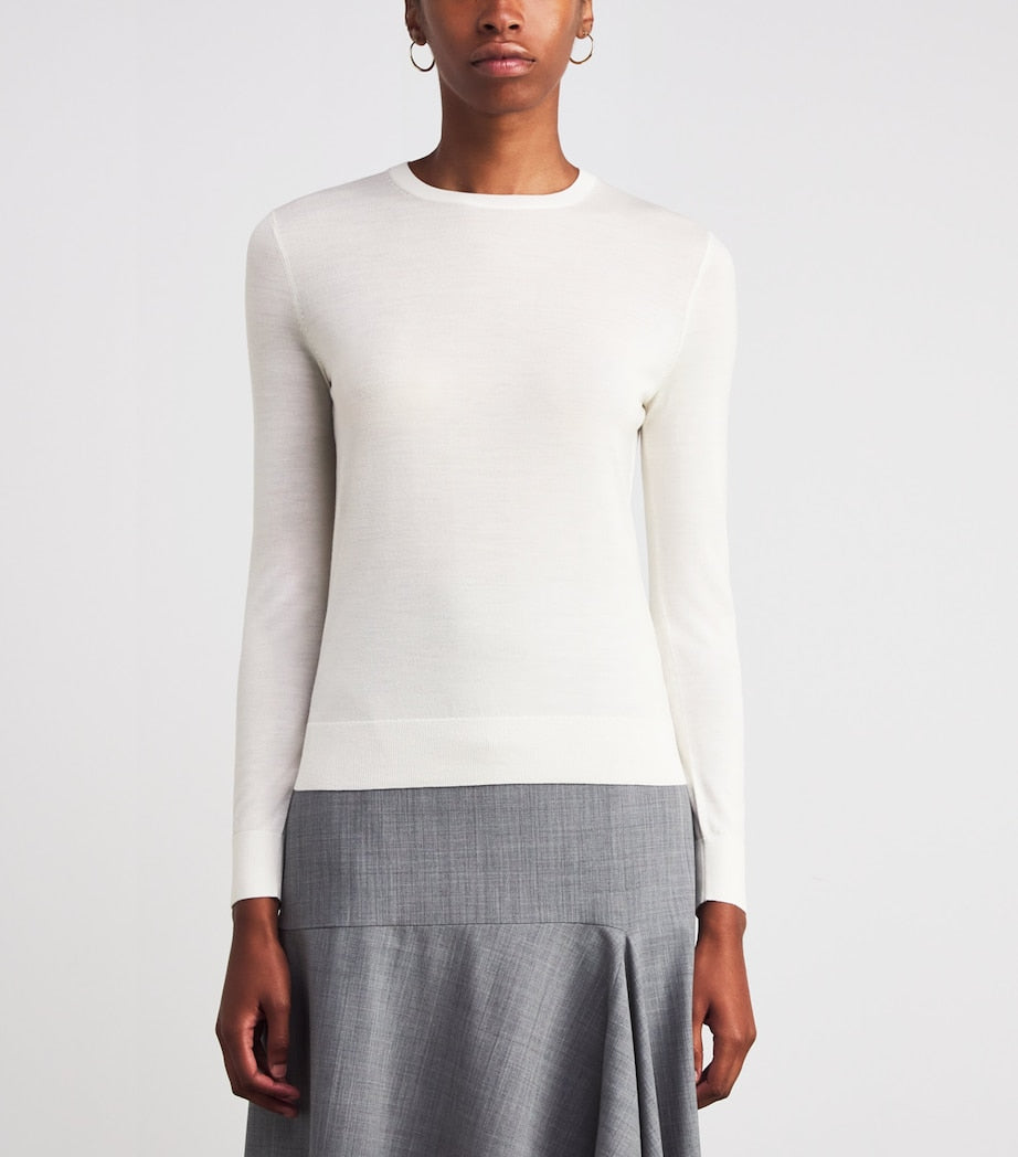 White Wool Sweater