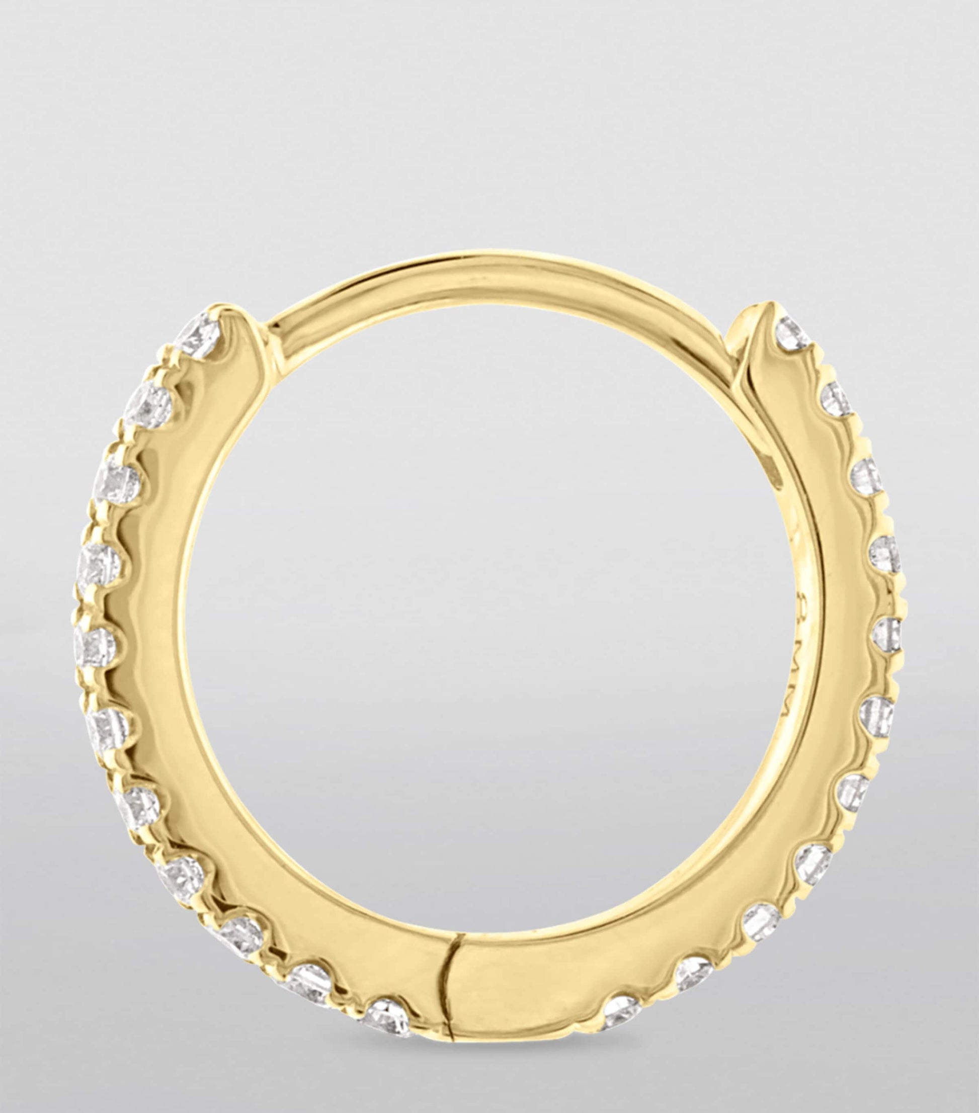 Diamond Eternity Single Hoop Earring (8mm)