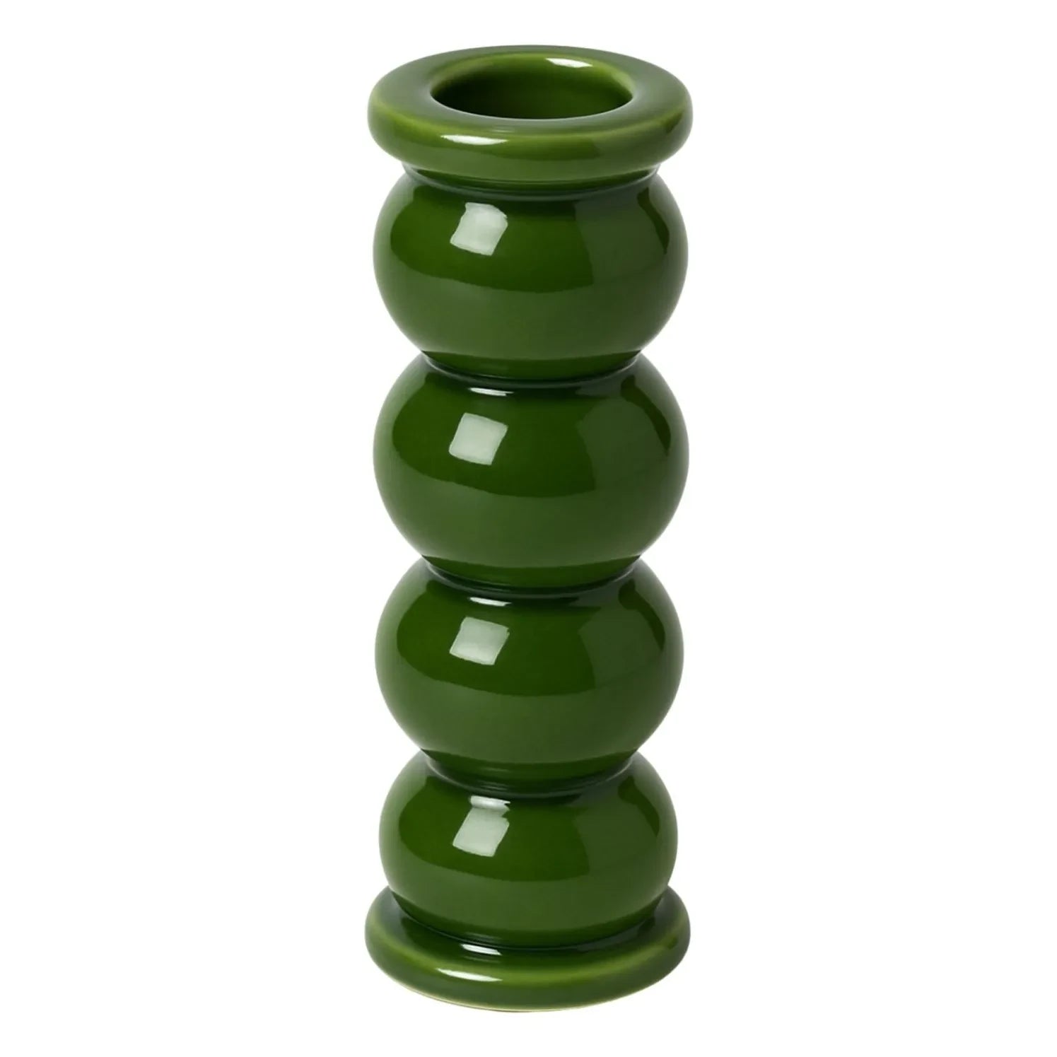 Denise - Olaf candlestick  | Dark green