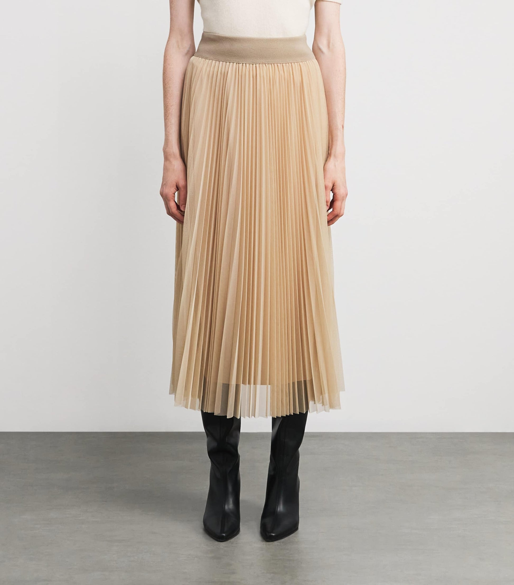 Fabiana Filippi Pink Tulle Maxi Skirt