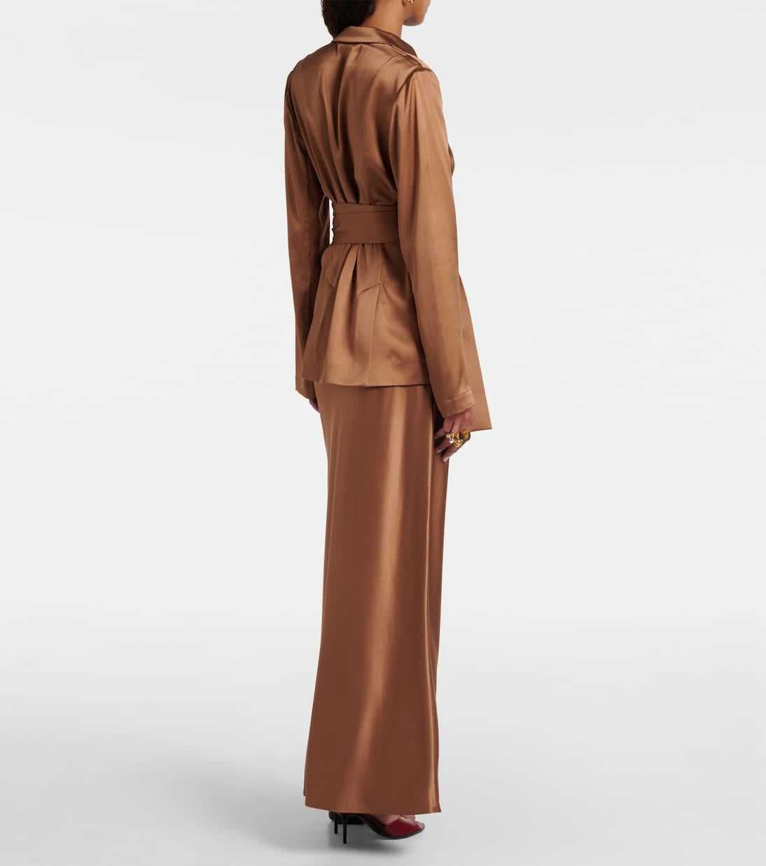 Joseph - Archer double-breasted silk satin blazer