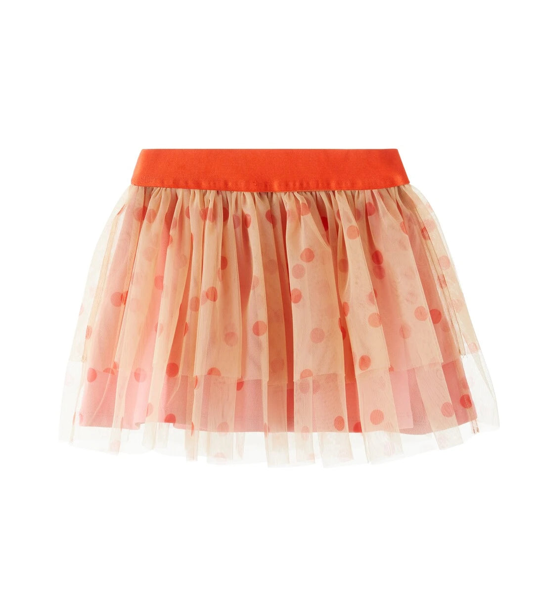 Mini Rodini - Polka-dot tulle and cotton-blend skirt