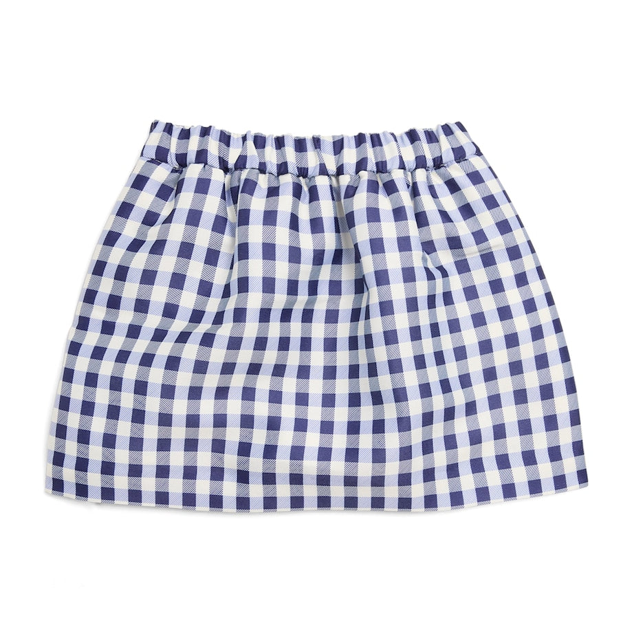 Self-Portrait Kids Taffeta Gingham Skirt (3-12 Years)
