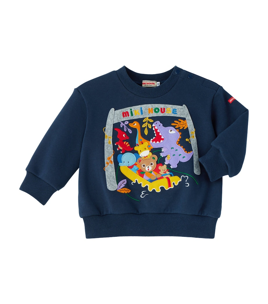 Cotton Pucci Dinosaur Sweatshirt (2-7 Years)