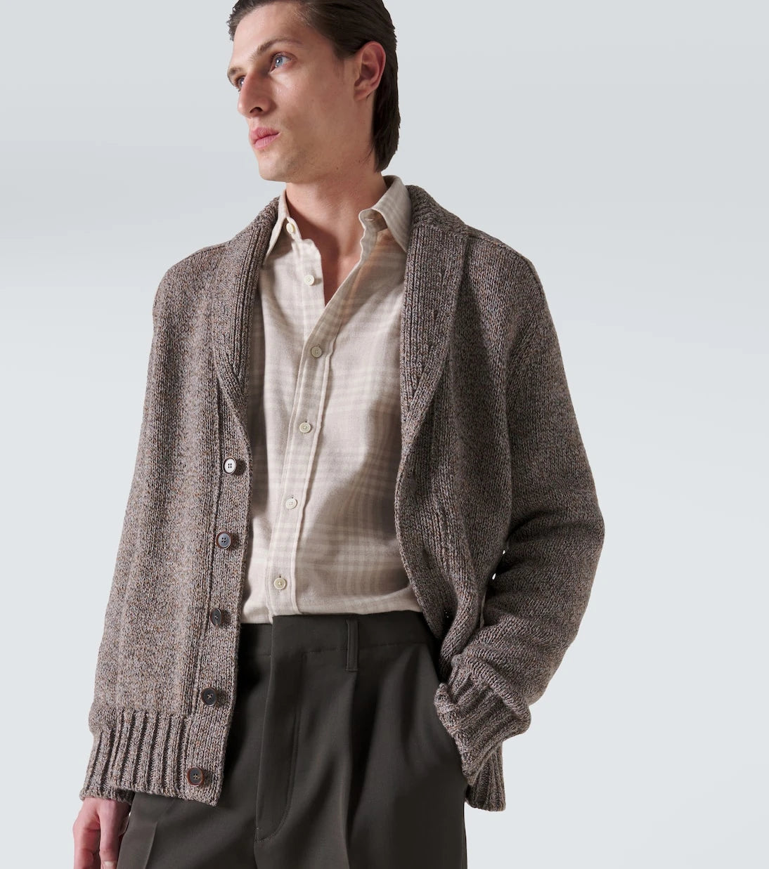 Zegna - Checked cotton flannel shirt