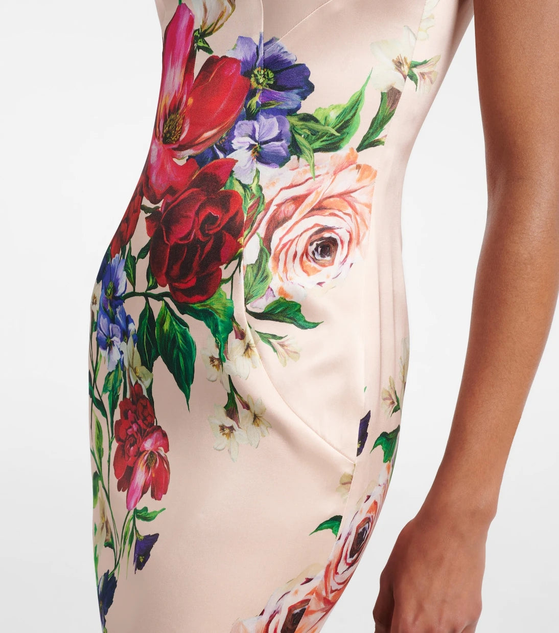 Dolce&Gabbana - Floral satin midi dress