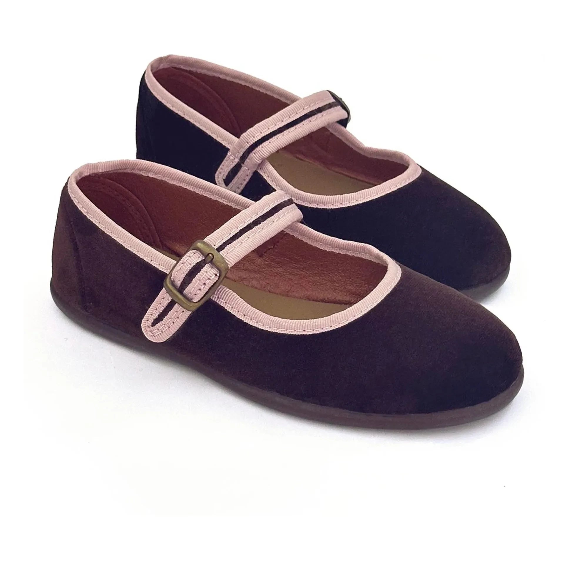 Hermosilla - León Velvet ballerinas | Chocolate
