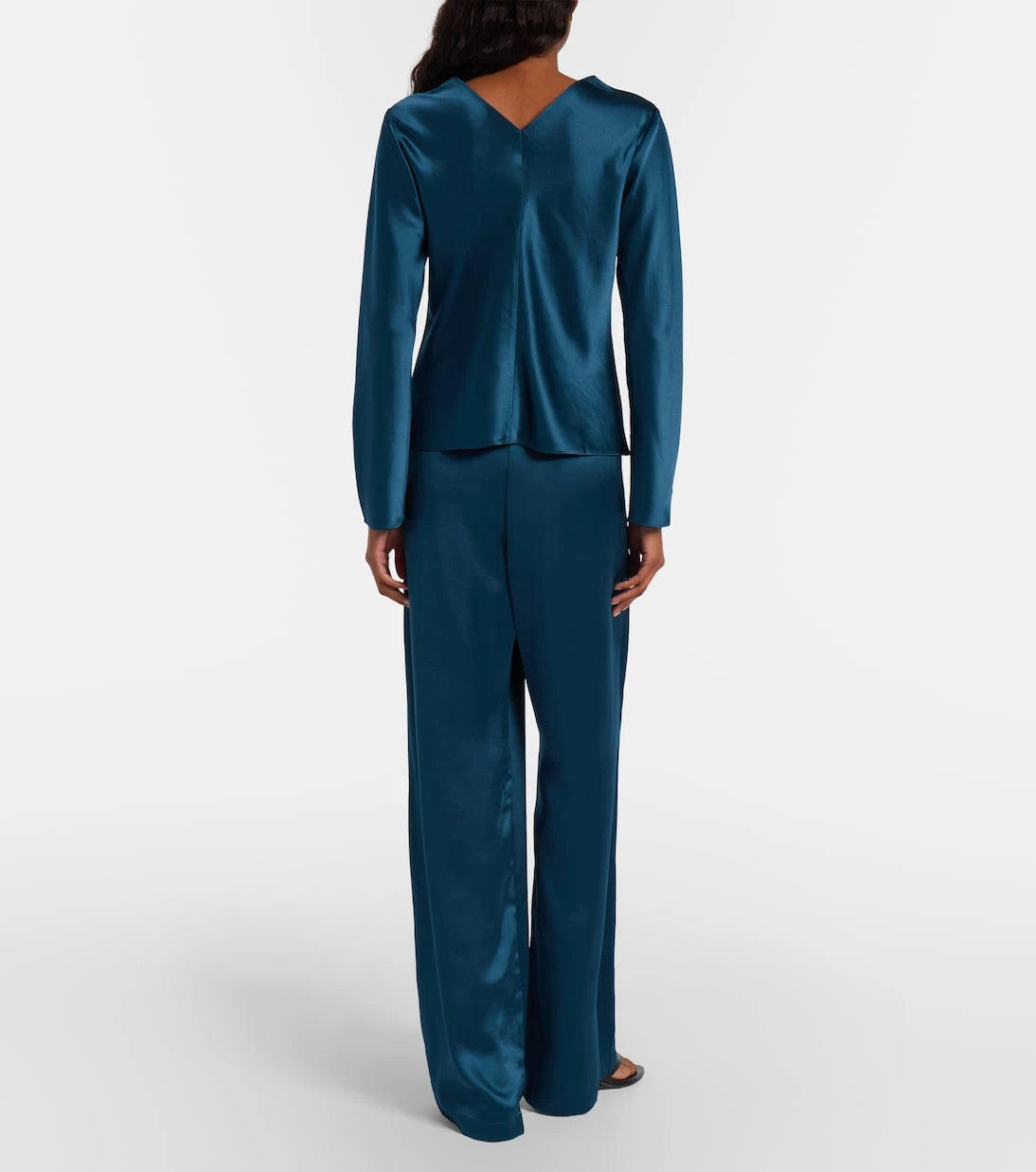 Leset - Barb satin wide-leg pants