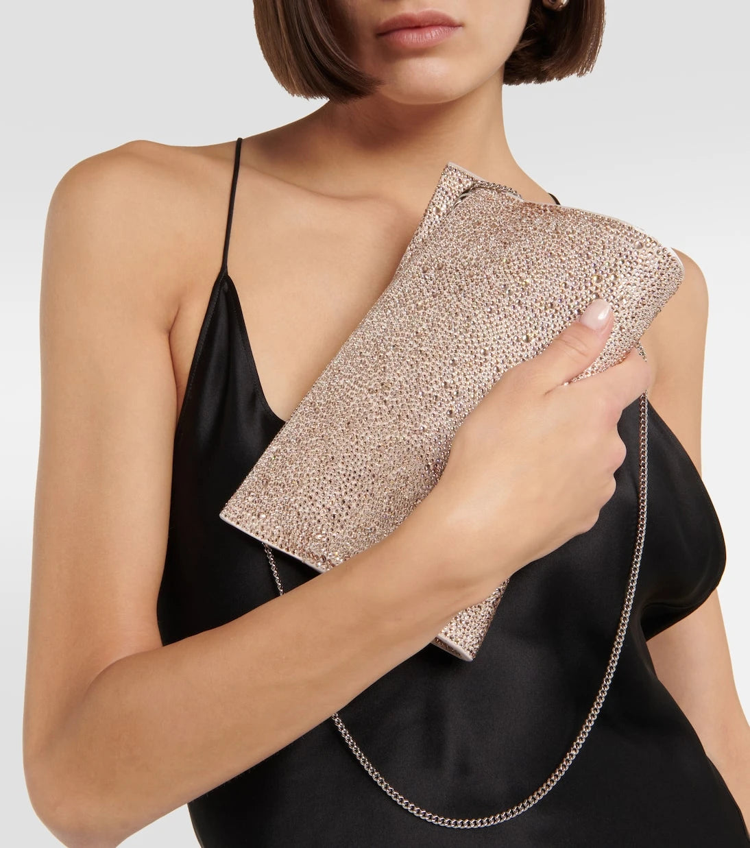 Christian Louboutin - Loubitwist Small embellished clutch