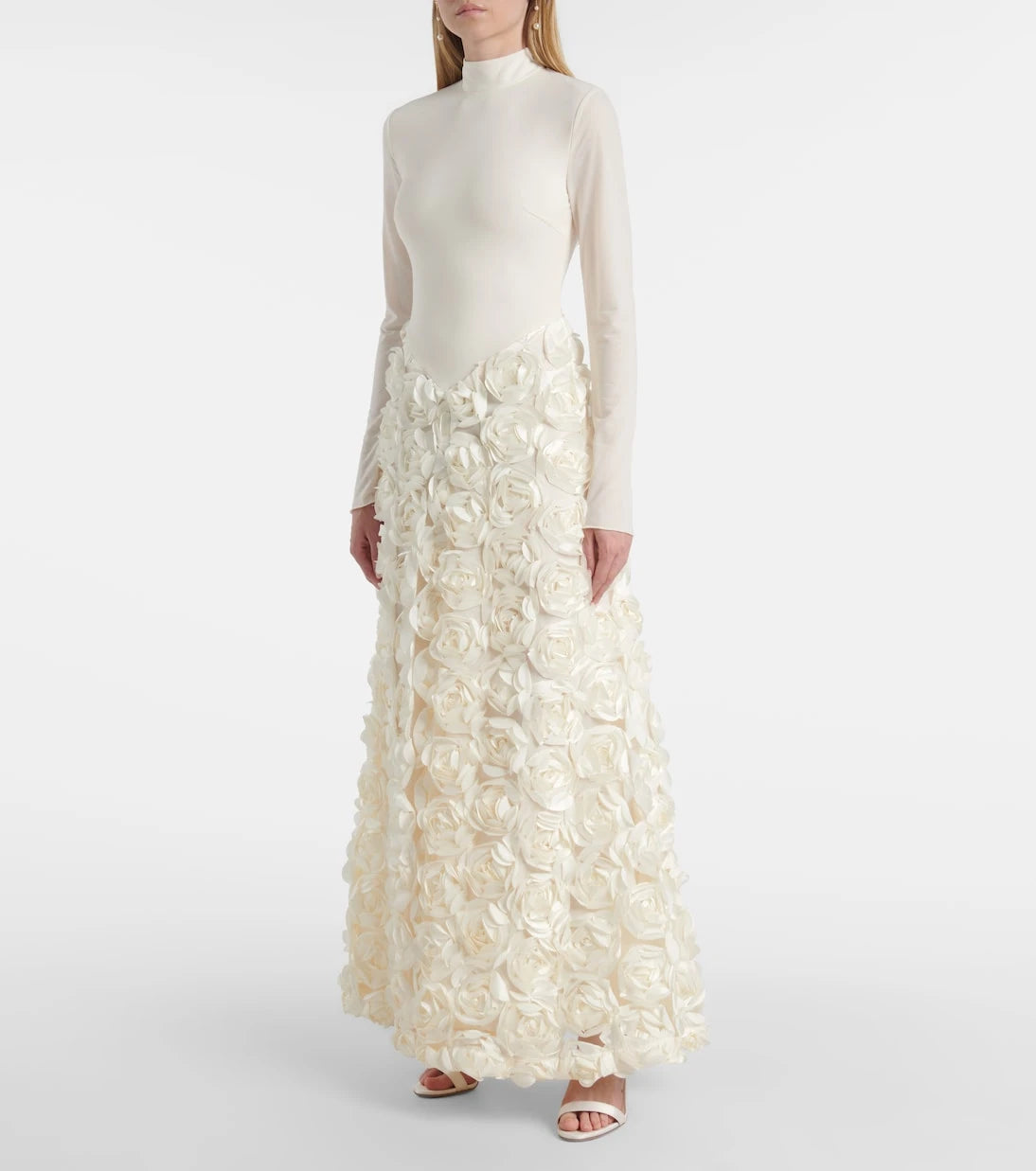 Rotate - Floral-appliqué gown