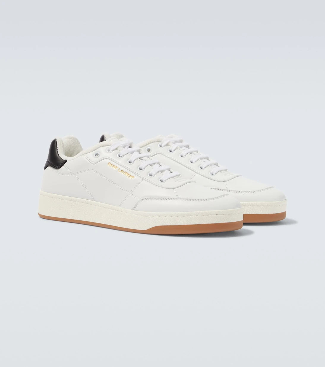 Saint Laurent - SL/61 logo leather low-top sneakers