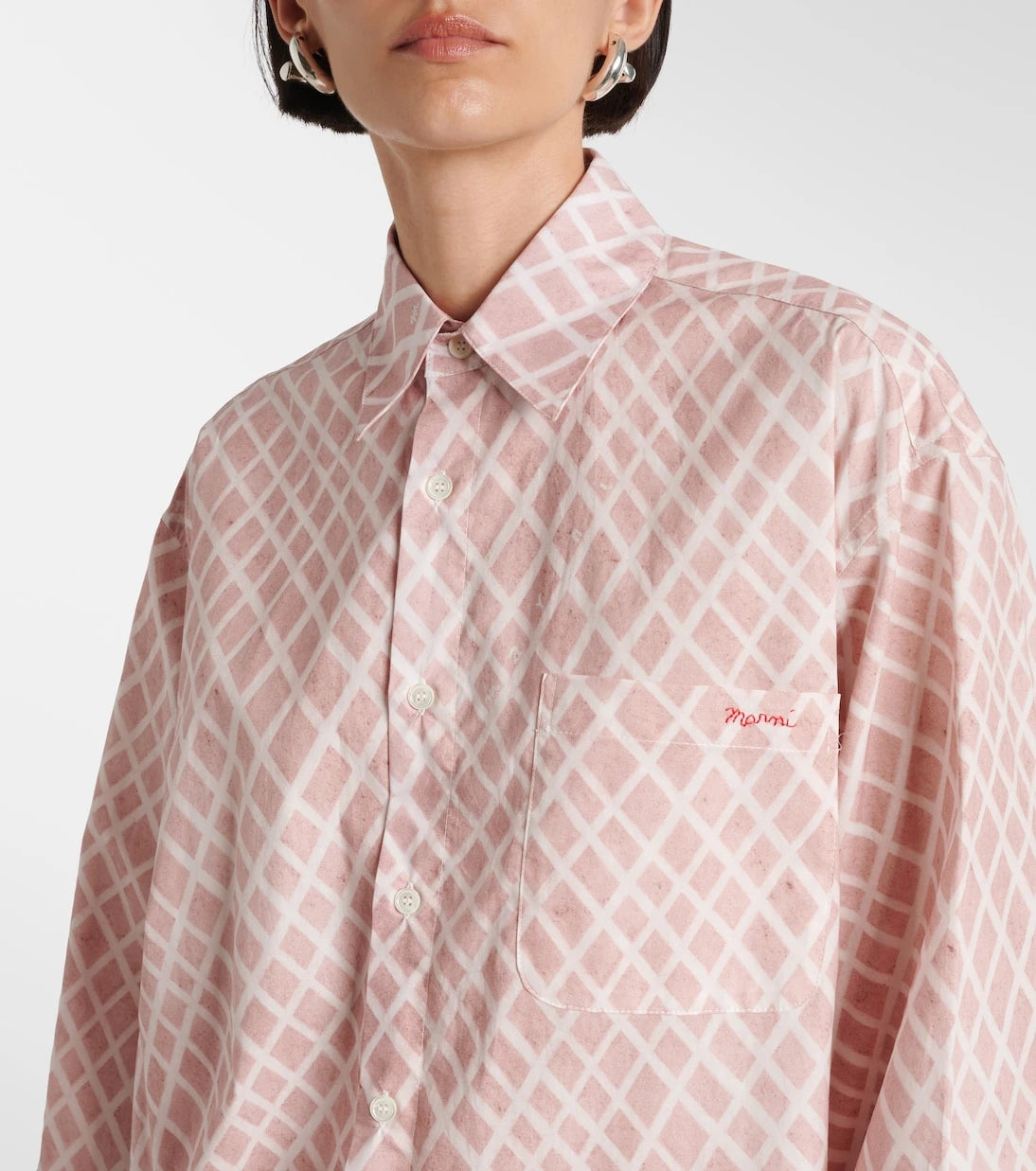 Marni - Checked cotton poplin shirt