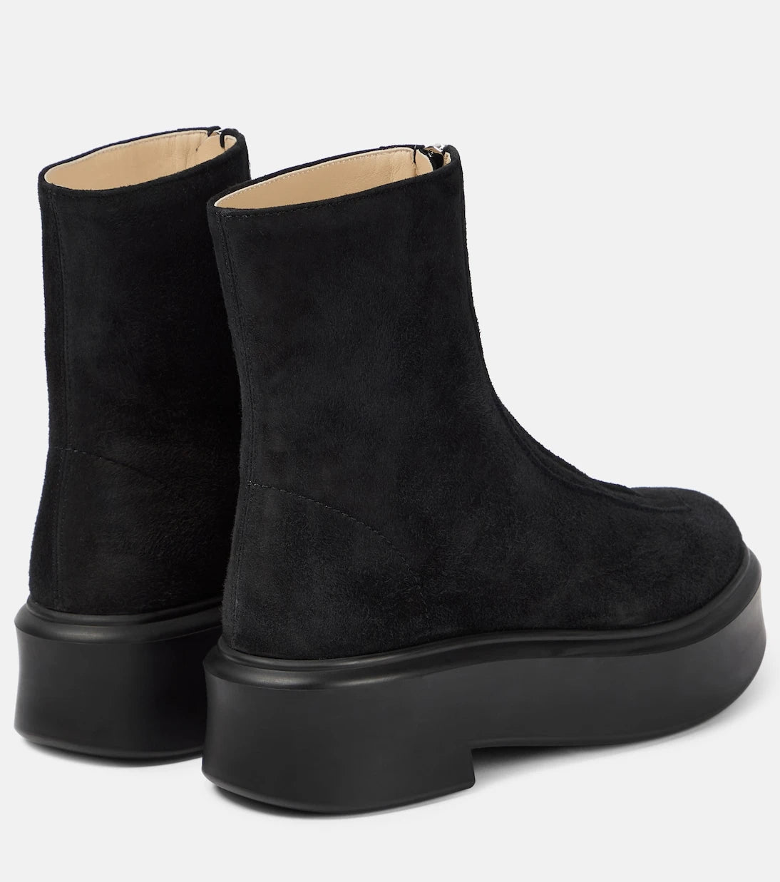 The Row - Suede ankle boots