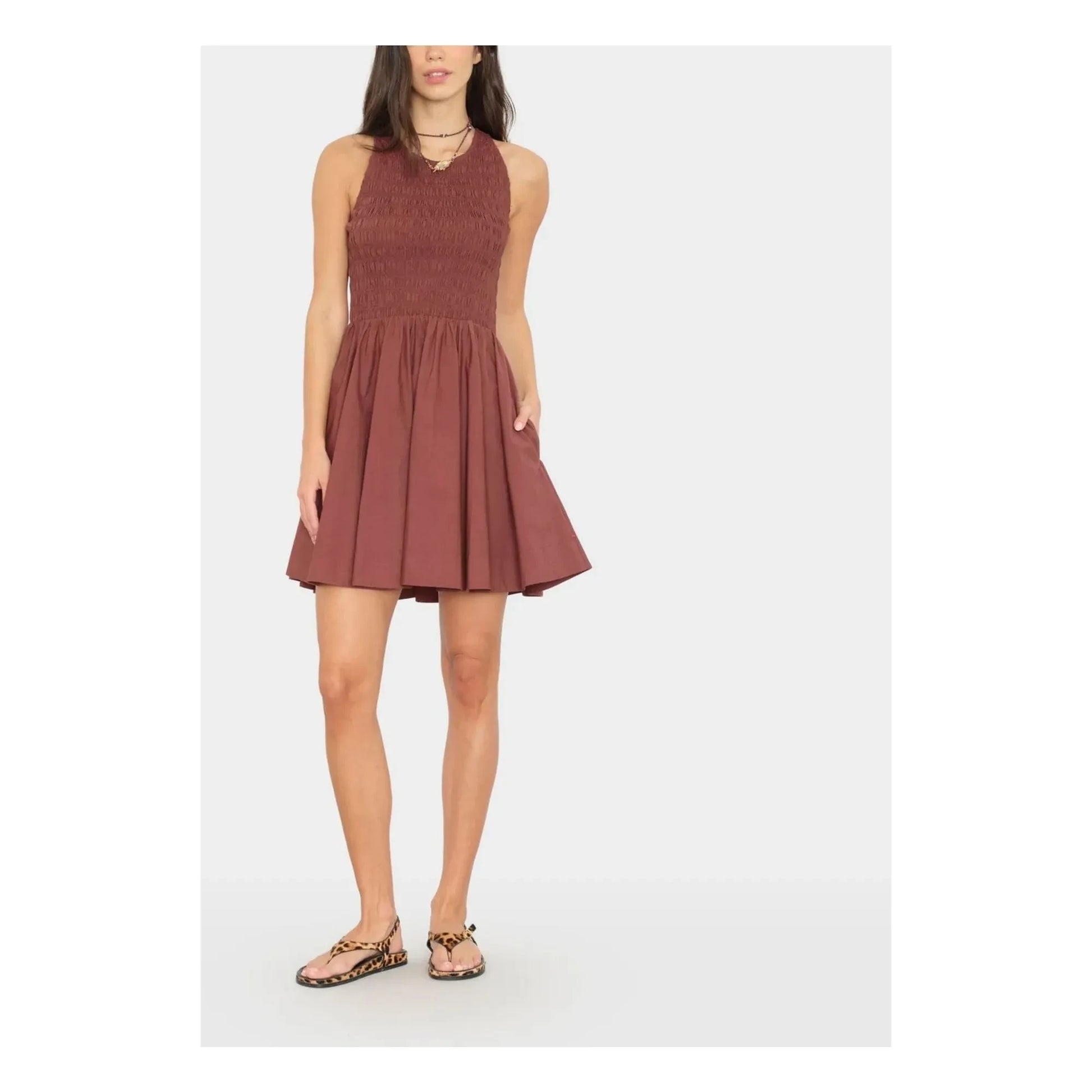 Xirena - Florie Cotton Dress | Brown