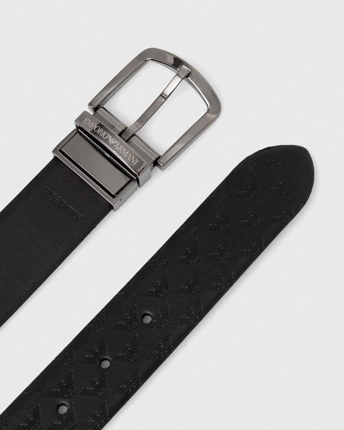 Emporio Armani çift taraflı erkek kemeri
