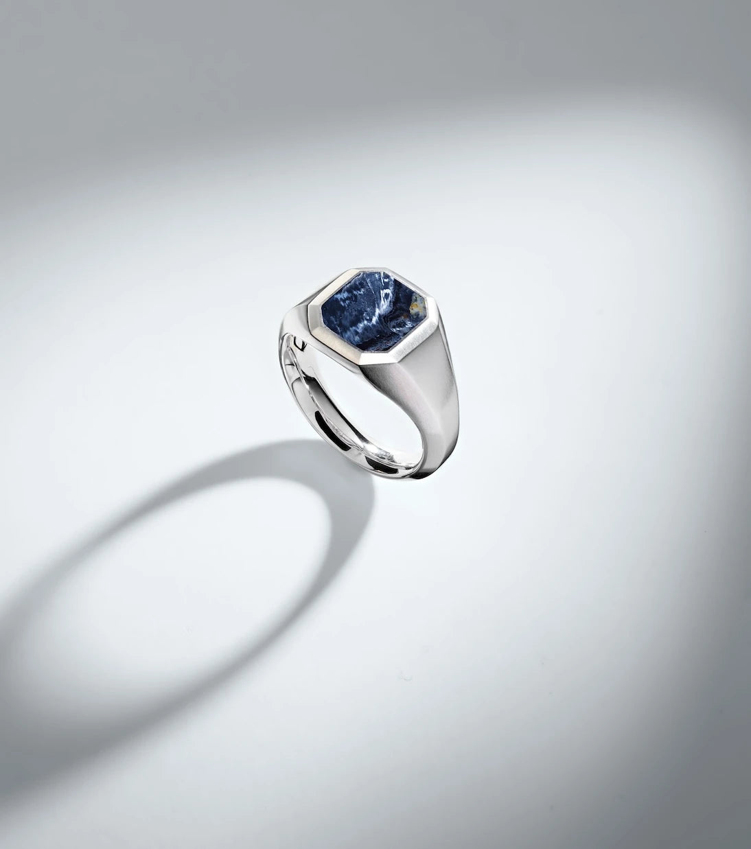 David Yurman - Streamline® sterling silver ring with pietersite