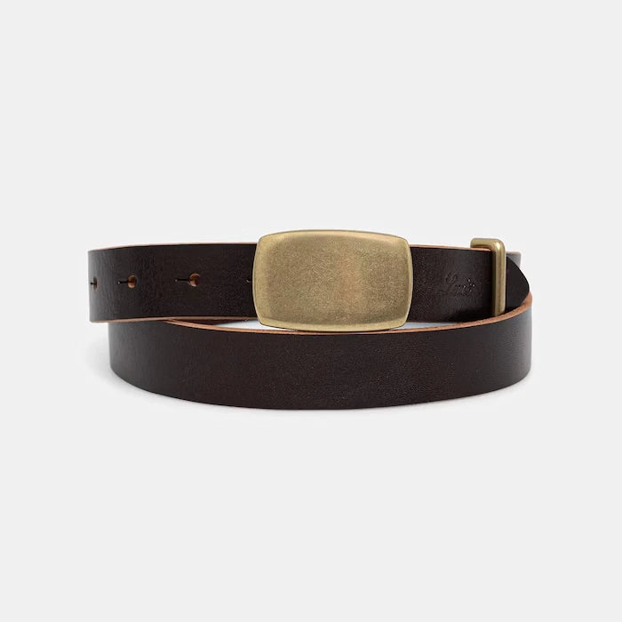 Levi's kadın deri kemer PRESIDIO PLAQUE BUCKLE