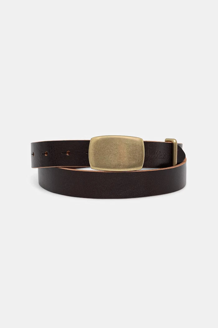 Levi's kadın deri kemer PRESIDIO PLAQUE BUCKLE
