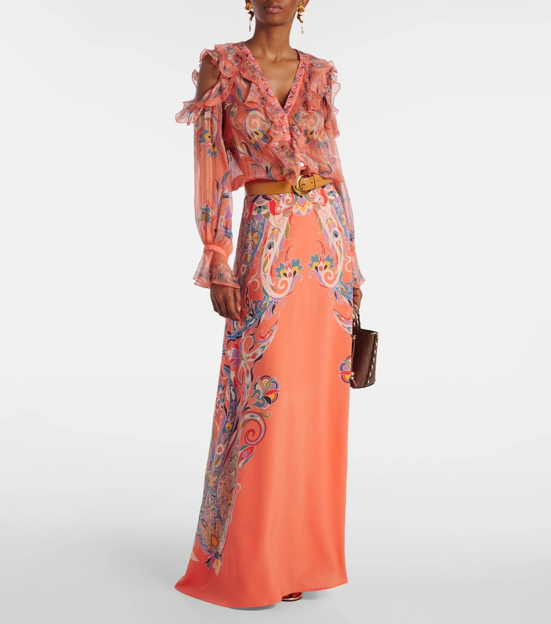 Etro - Paisley silk maxi skirt