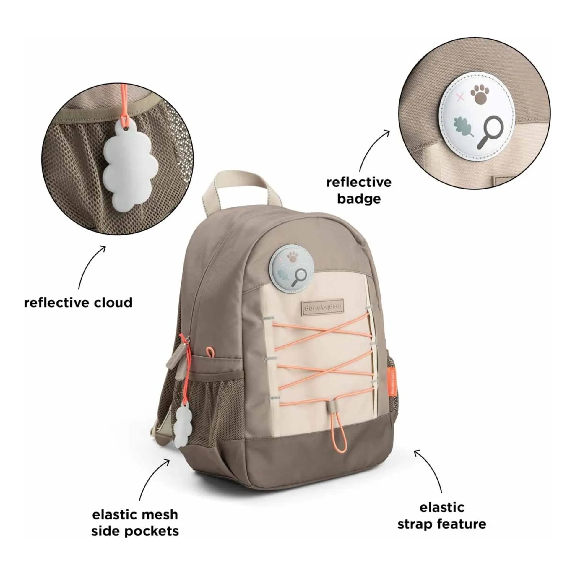 Done by deer - Junior Trails backpack | Brown
