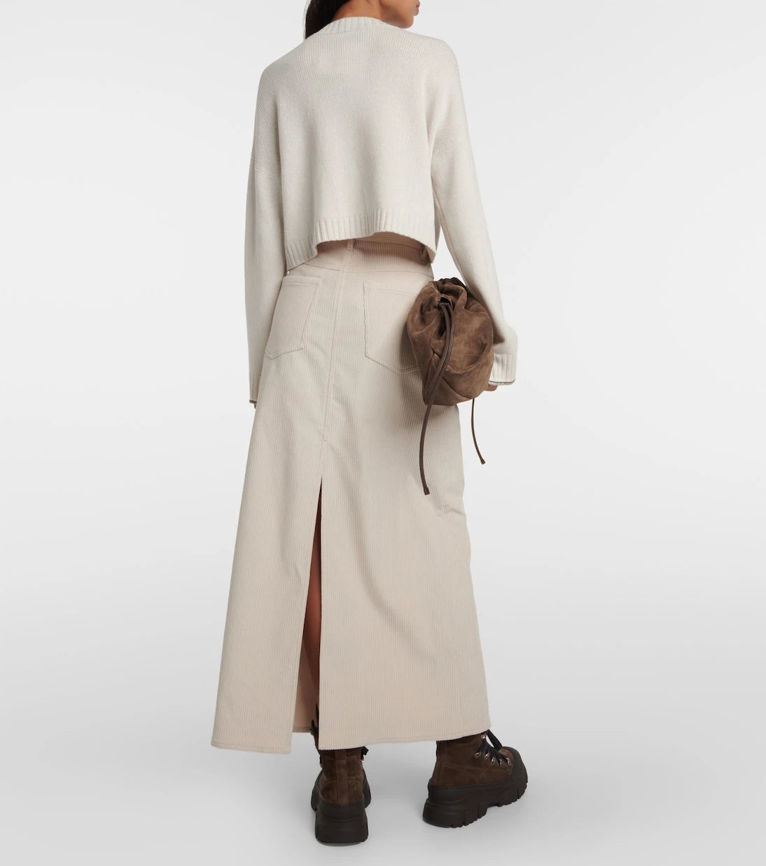 Brunello Cucinelli - Cotton corduroy maxi skirt