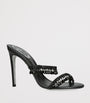René Caovilla Black Embellished Chandelier Sandals 105
