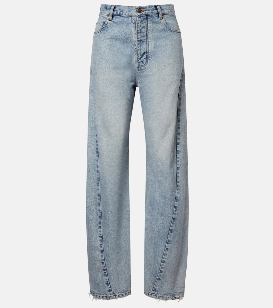 Balenciaga - Frayed tapered jeans