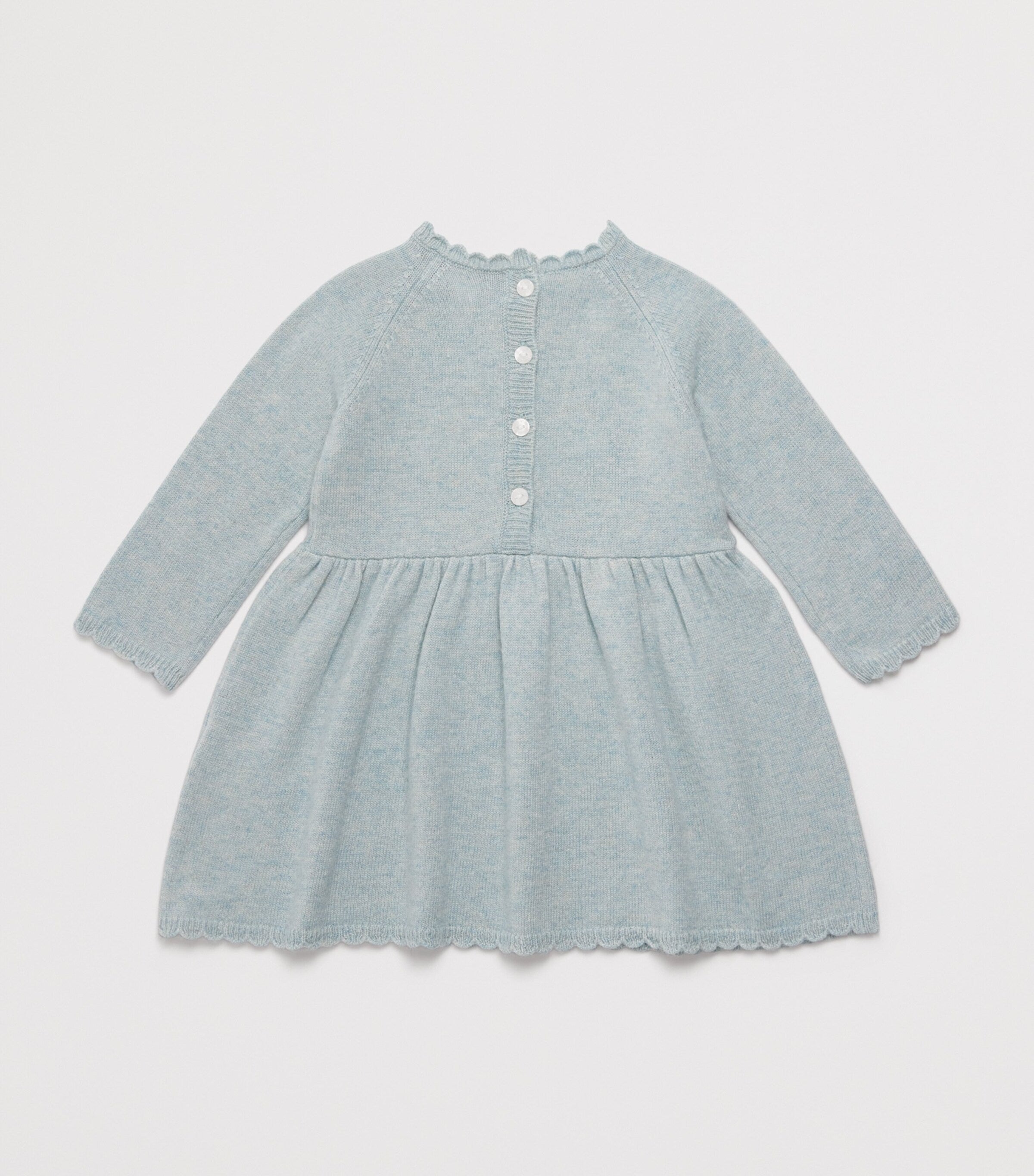 Tartine et Chocolat Green Floral Embroidered Dress (3 Months-4 Years)