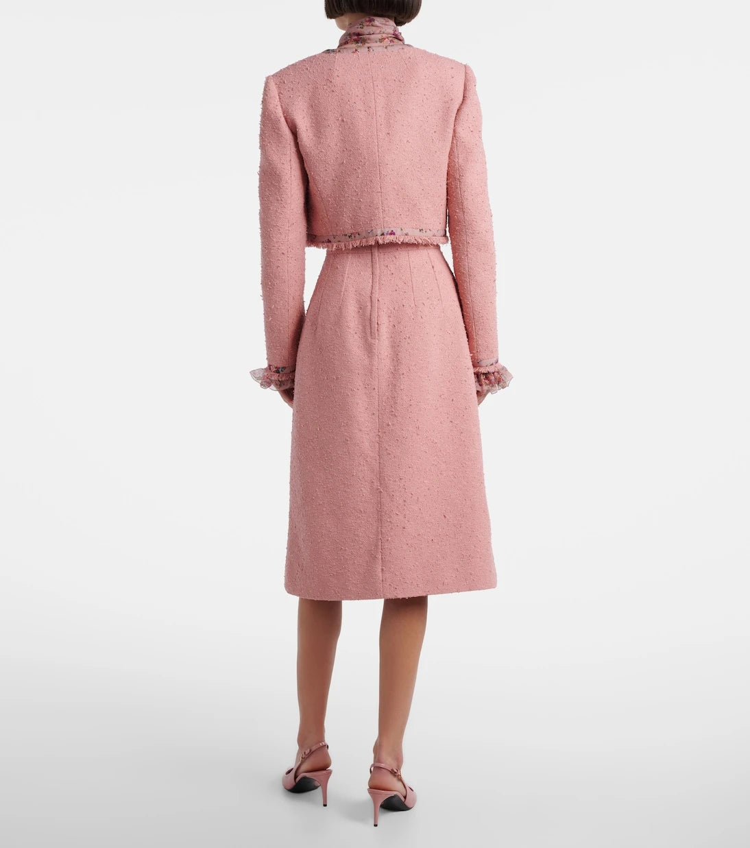 Dolce&Gabbana - Cotton-blend tweed midi skirt