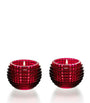 Baccarat Eye Red Photophore Votives (Set of 2)