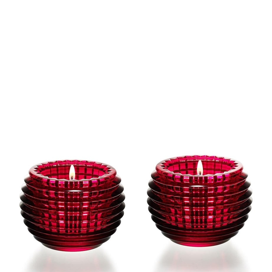 Baccarat Eye Red Photophore Votives (Set of 2)