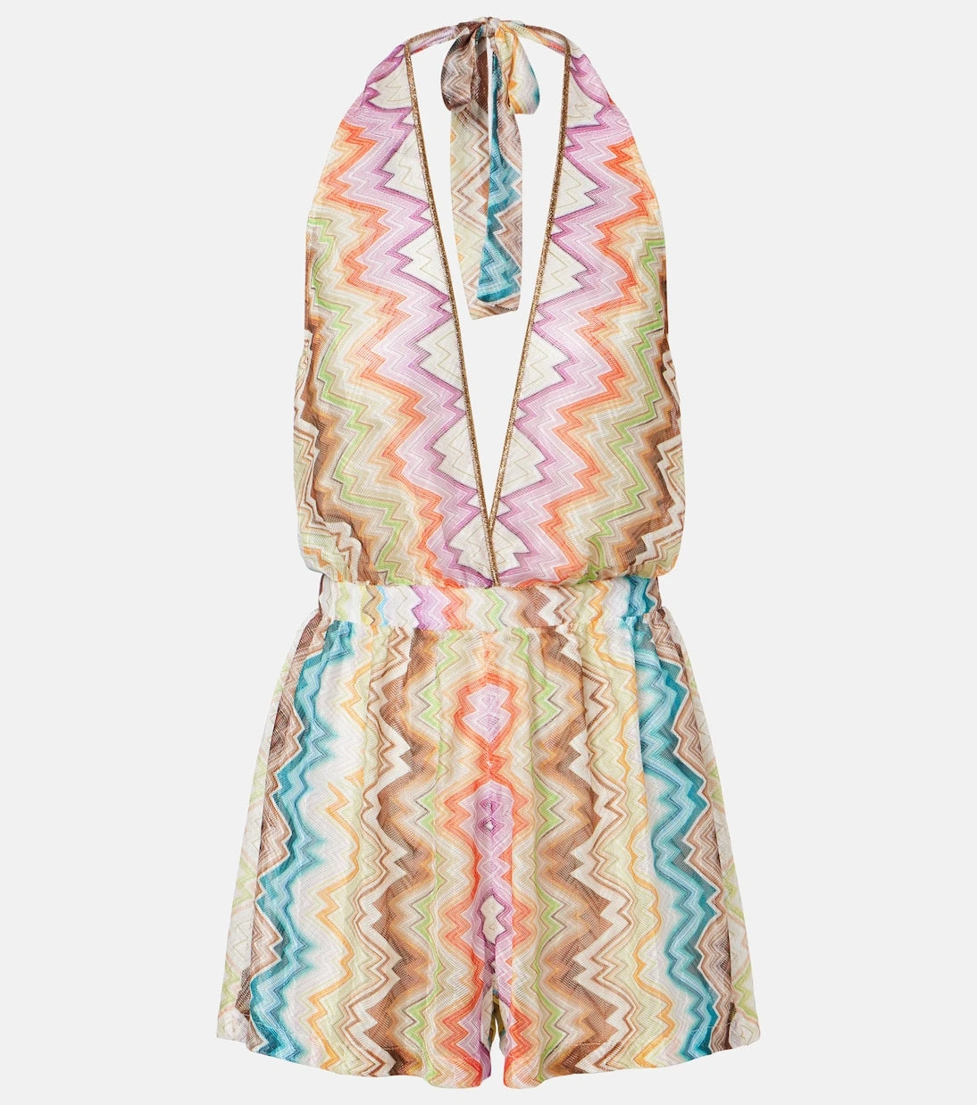 Missoni - Zigzag halterneck romper