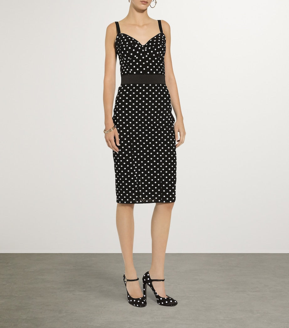 Multi Polka-Dot Bustier Top