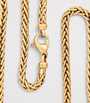 Small Yellow Gold Woven Chain Necklace