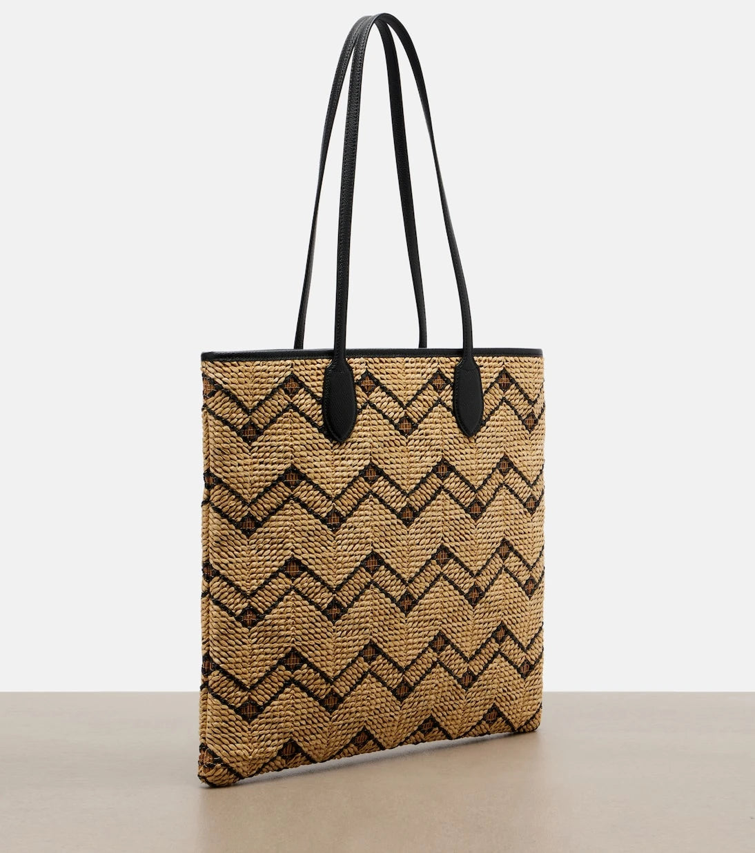Valentino Garavani - VLogo N/S Medium raffia tote bag