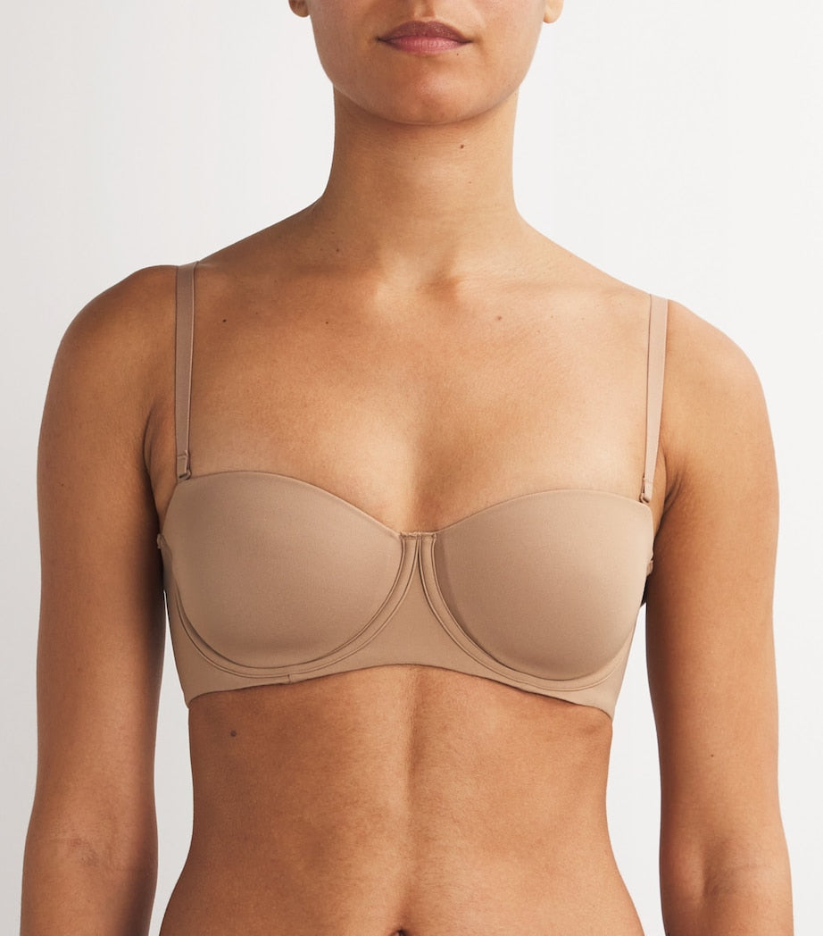 Brown Fits Everybody Strapless Bra