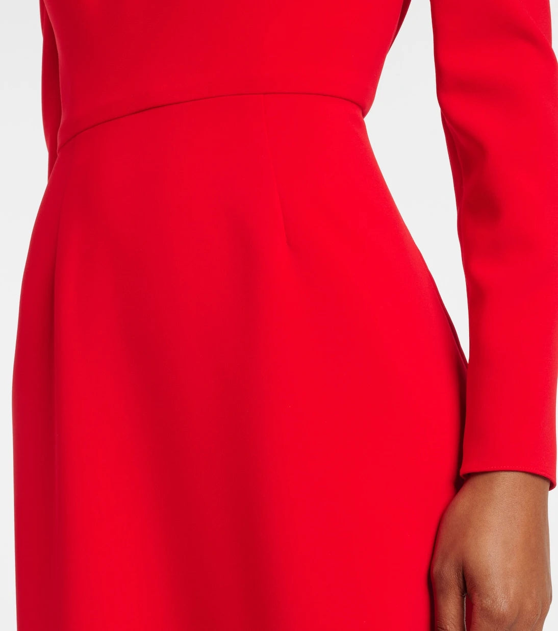 Carolina Herrera - Draped off-shoulder crêpe gown