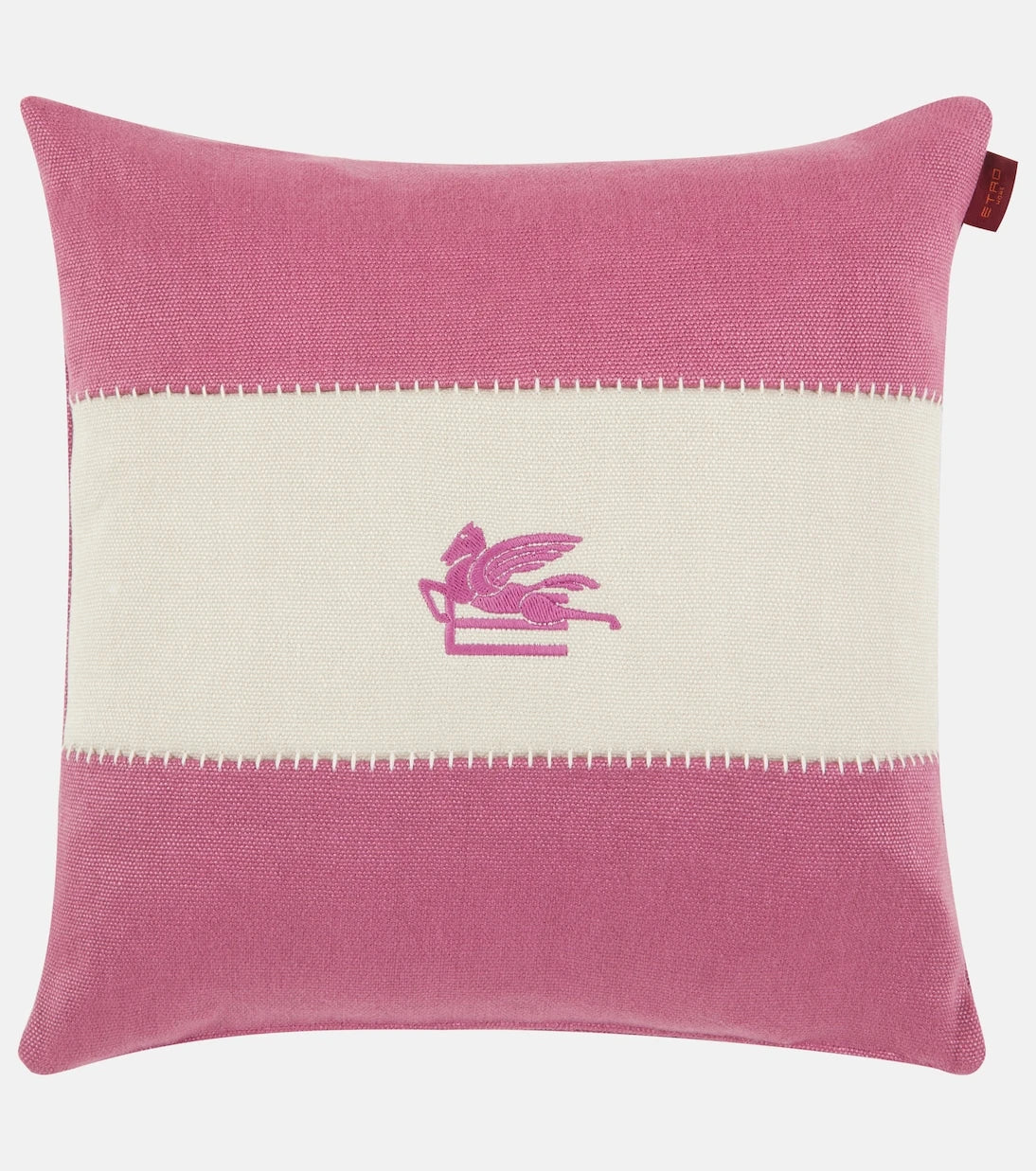 Etro - Pegaso embroidered linen cushion