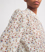 ME+EM Multi Cotton-Silk Cottage Garden Blouse