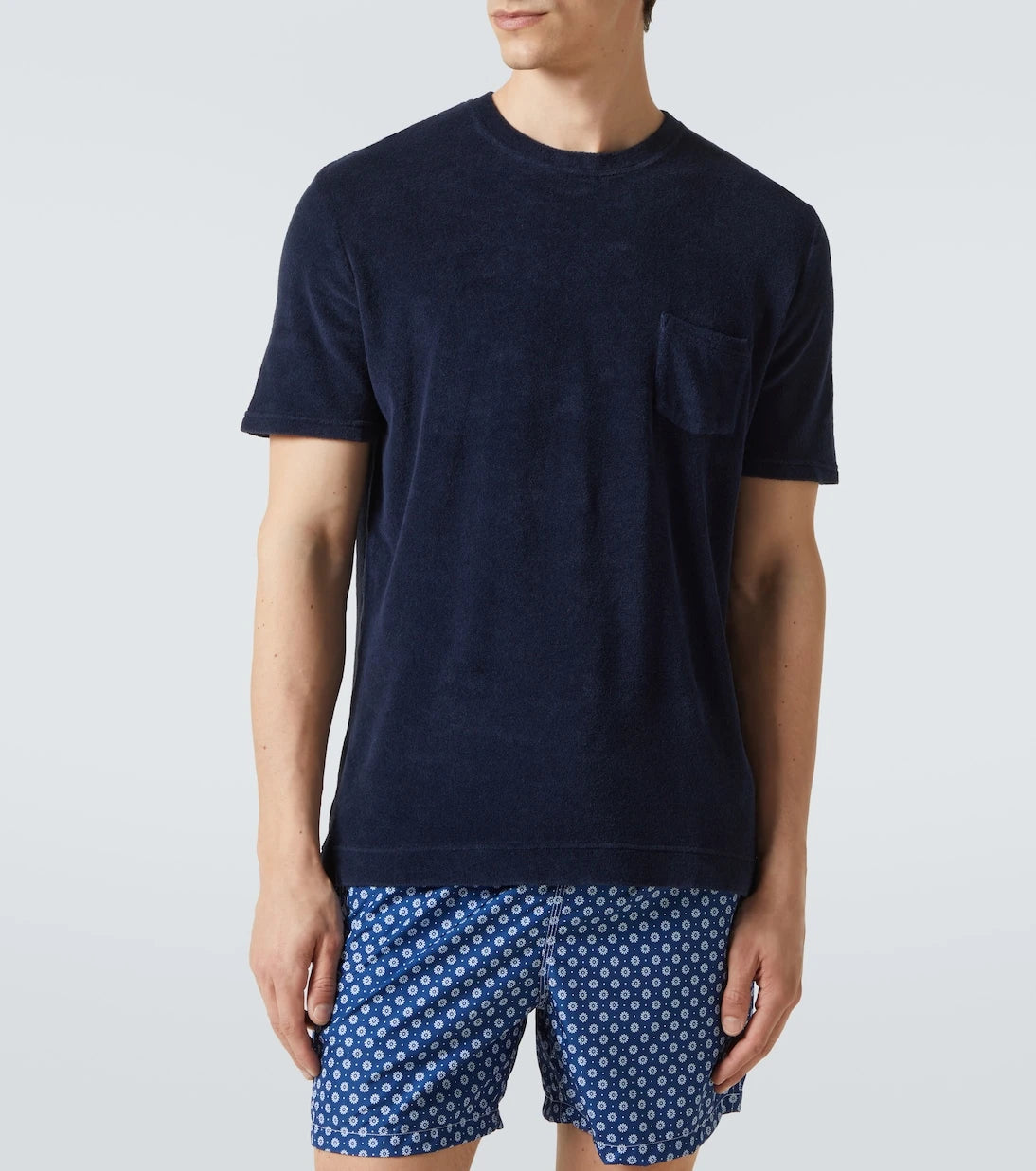 Thom Sweeney - Cotton terry T-shirt