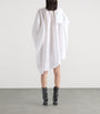 Givenchy White Cotton Asymmetric Mini Shirt Dress