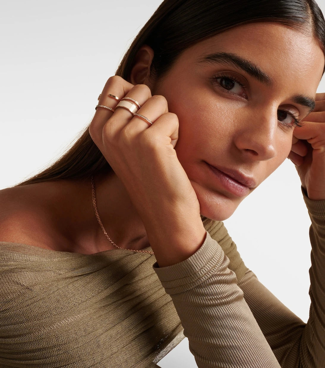 Repossi - Berbere XS 18kt rose gold ring with diamonds