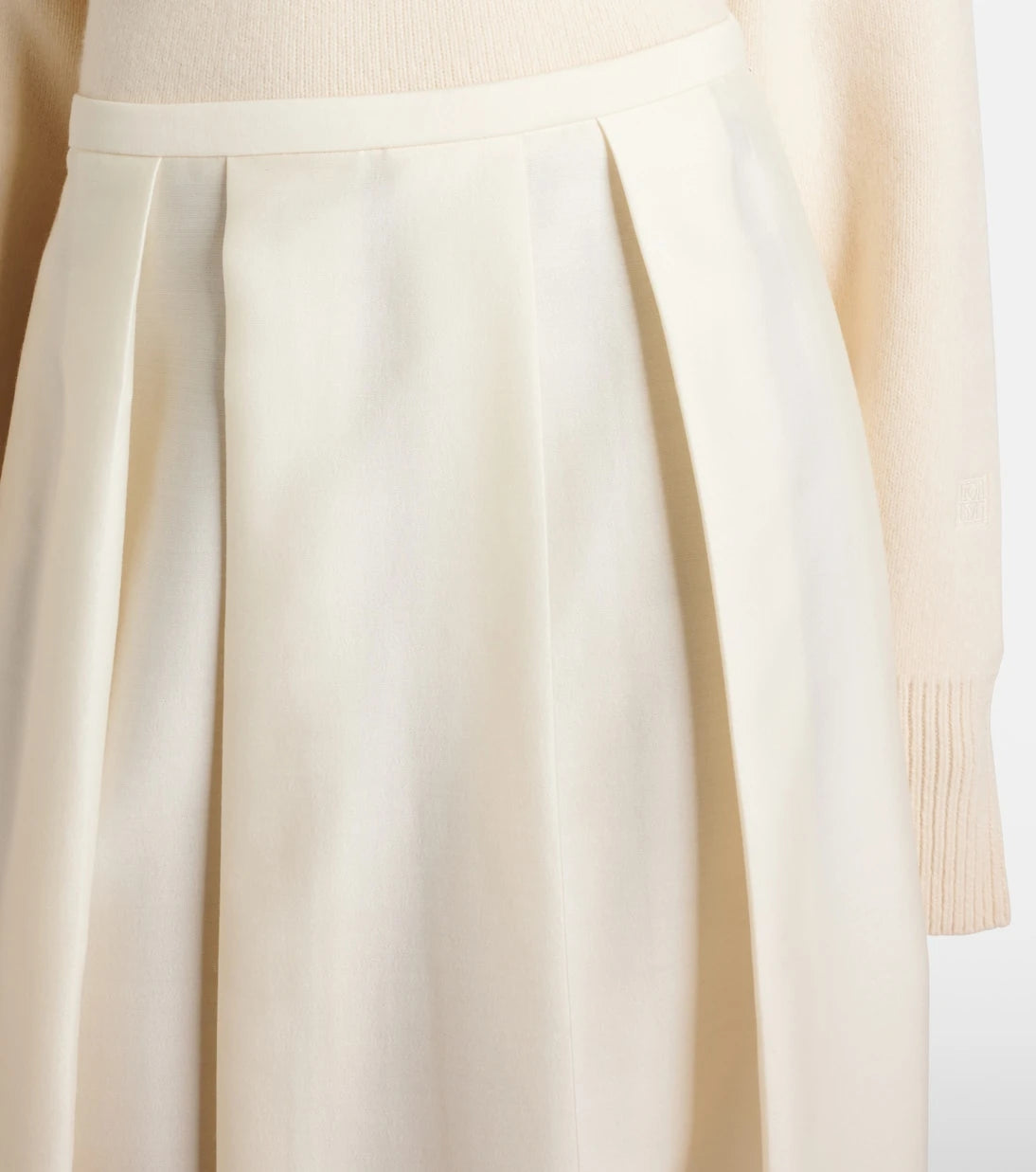 Toteme - Twinflower wool and silk midi skirt
