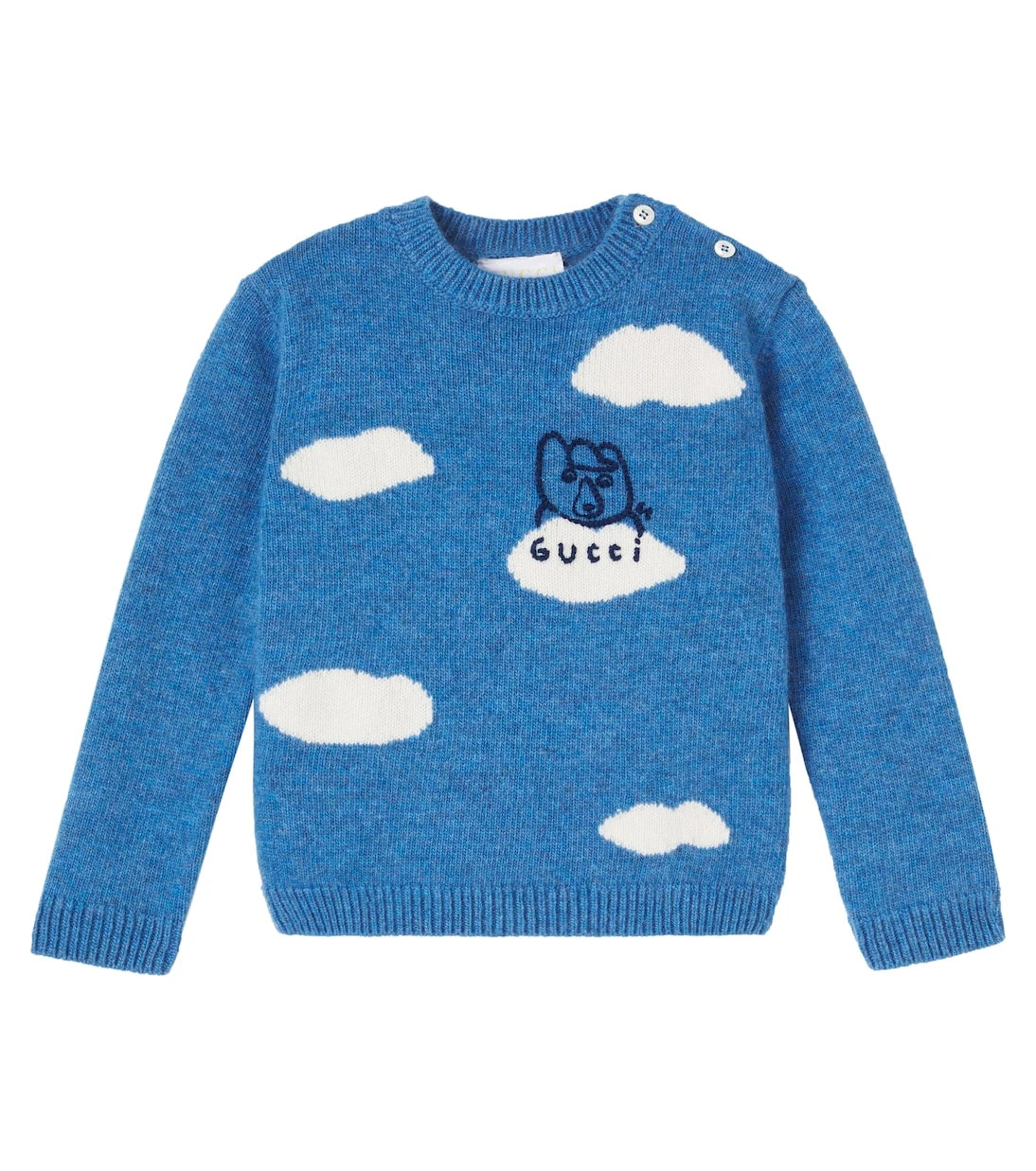 Gucci Kids - x Euan Roberts Baby embroidered wool sweater