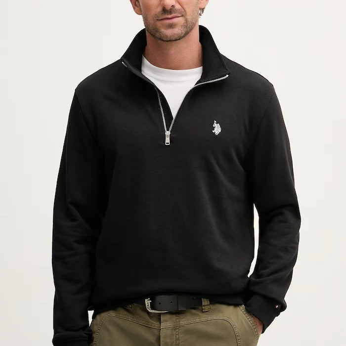 U.S. Polo Assn. суичър мъжки с памук DHM LB 1/4 ZIP