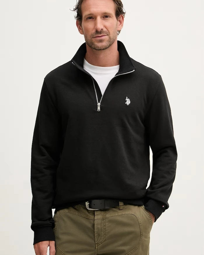 U.S. Polo Assn. Erkek Pamuklu Sweatshirt DHM LB 1/4 ZIP
