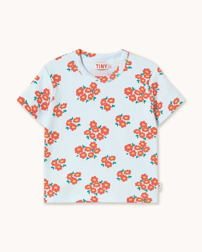 Tinycottons BLOSSOMS RIB TEE Çocuk Tişörtü