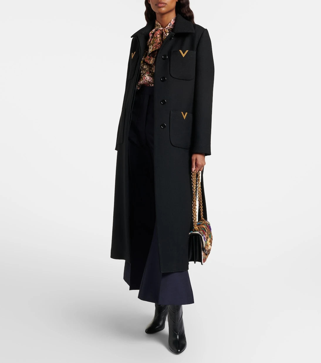 Valentino - Wool and mohair flared pants